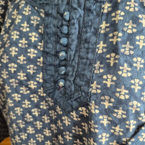 Blue hippie shirt - Picture 2 of 2